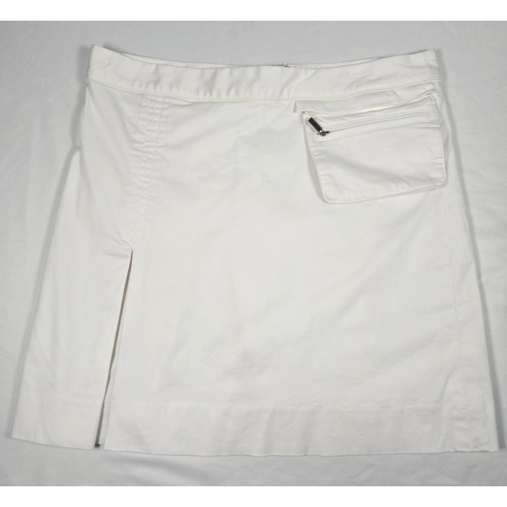 Ralph Lauren Golf Skort Women's Sz 4 White Stretch Golf Tennis Built-In Shorts